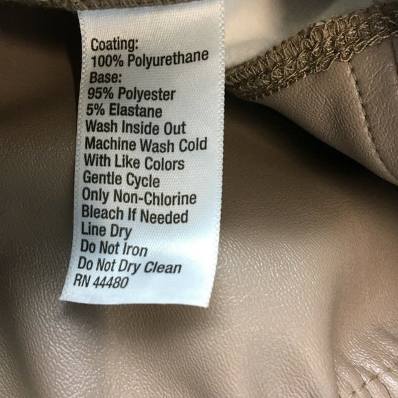 Wonderly Faux Leather  11 inch  Rise Legging SZ SM - Picture 6 of 7